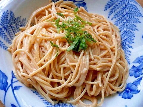 丸美屋ソフトふりかけ明太子で！　明太子パスタ